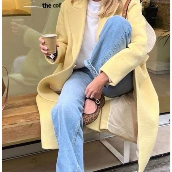 Sezane Mustard Teddy Jacket - Picture 8 of 8